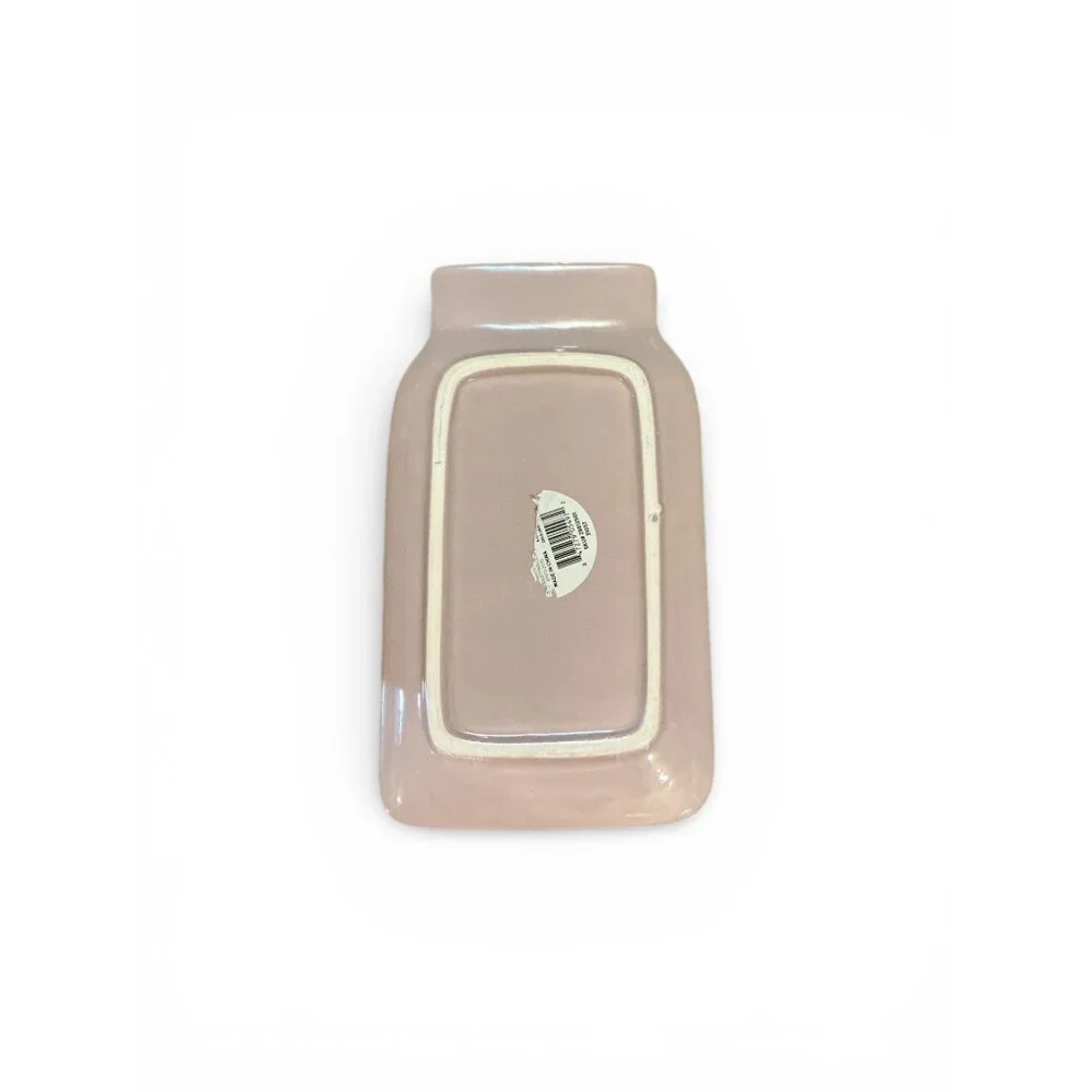 Ceramic‎ Feather Design Mason Jar Shape Spoon Rest - Picture 6 of 6